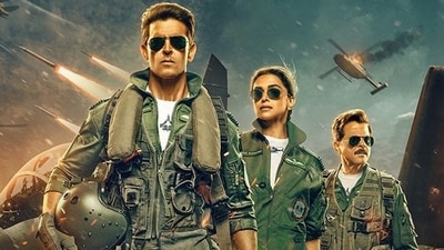 Hritik Roshan, Deepika Padukone, Anil Kapoor in Fighter.