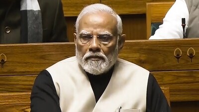 Prime Minister Narendra Modi during presentation of the Interim Budget 2024 in the Lok Sabha. (PTI) Prime Minister Narendra Modi during presentation of the Interim Budget 2024 in the Lok Sabha. (PTI)
