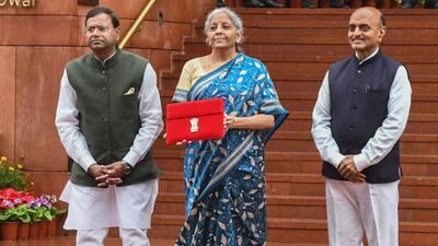Union finance minister Nirmala Sitharaman presented the interim budget on Thursday. (AFP) Union finance minister Nirmala Sitharaman presented the interim budget on Thursday. (AFP)
