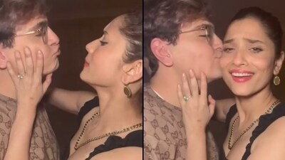 Navid Sole and Ankita Lokhande in party video.