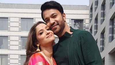 Businessman Vicky Jain with wife, actor Ankita Lokhande Businessman Vicky Jain with wife, actor Ankita Lokhande