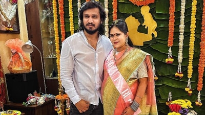 Nikhil Siddhartha and his wife Pallavi are going to become parents soon. Nikhil Siddhartha and his wife Pallavi are going to become parents soon.