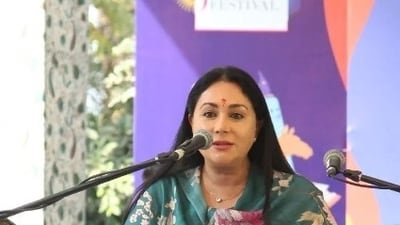 Diya Kumari speaks at Jaipur Literature Festival
