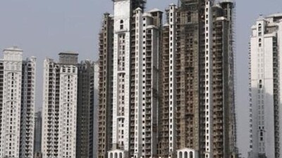 A few real estate stocks took a beating on February 1 after the interim Budget 2024 did not include any big bang announcements on the sector. (Parveen Kumar / HT Photo) A few real estate stocks took a beating on February 1 after the interim Budget 2024 did not include any big bang announcements on the sector. (Parveen Kumar / HT Photo)