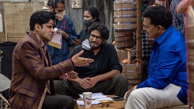 Abhishek Chaubey on the set of Killer Soup. Abhishek Chaubey on the set of Killer Soup.