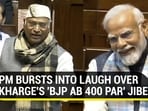 PM BURSTS INTO LAUGH OVER KHARGE'S 'BJP AB 400 PAR' JIBE