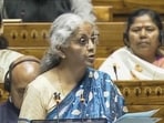 Union finance Minister Nirmala Sitharaman presents the Interim Budget 2024 in the Lok Sabha, at Parliament House in New Delhi.