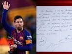 Lionel Messi's glittering Barcelona career was started with a contract on a napkin. Lionel Messi's glittering Barcelona career was started with a contract on a napkin.