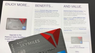 American Express is rolling out several updates Thursday, Feb. 1, 2024, to its Delta SkyMiles credit cards that will give additional benefits to users. AmEx is eager to soothe sore Delta Air Lines customers who have considered abandoning the airline after last year’s SkyMiles loyalty fiasco. (AP Photo/Wilfredo Lee, File) (AP) American Express is rolling out several updates Thursday, Feb. 1, 2024, to its Delta SkyMiles credit cards that will give additional benefits to users. AmEx is eager to soothe sore Delta Air Lines customers who have considered abandoning the airline after last year’s SkyMiles loyalty fiasco. (AP Photo/Wilfredo Lee, File) (AP)