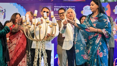 The 17th edition of the Jaipur Literature Festival (JLF) commenced on February 1 at Hotel Clarks Amer and is set to conclude on February 6. (PTI) The 17th edition of the Jaipur Literature Festival (JLF) commenced on February 1 at Hotel Clarks Amer and is set to conclude on February 6. (PTI)