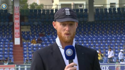 England captain Ben Stokes at the toss in Visakhapatnam