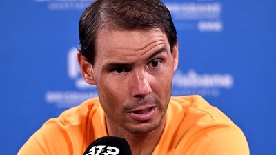 Rafael Nadal speaks during a press conference. (AFP) Rafael Nadal speaks during a press conference. (AFP)