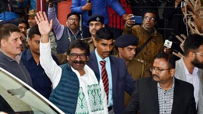 The bench, however, said that Soren must approach the high court first. (ANI photo) The bench, however, said that Soren must approach the high court first. (ANI photo)