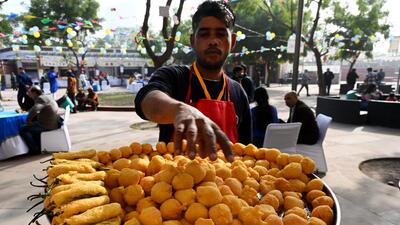 There are several variations of the common street food items like aloo tikki and dahi bhalle being offered here. (Sunil Ghosh/HT Photo) There are several variations of the common street food items like aloo tikki and dahi bhalle being offered here. (Sunil Ghosh/HT Photo)