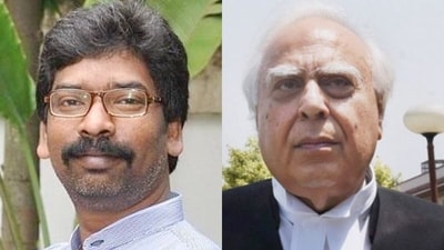 Hemant Soren and Kapil Sibal. Hemant Soren and Kapil Sibal.
