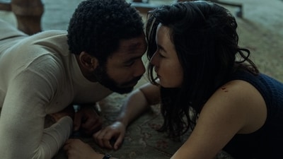 Donald Glover and Maya Erskine in a still from the show. Donald Glover and Maya Erskine in a still from the show.