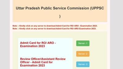 Download UPPSC RO/ARO admit card for 2023 recruitment drive Download UPPSC RO/ARO admit card for 2023 recruitment drive