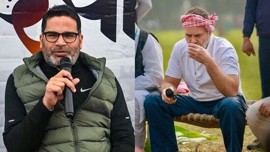 Prashant Kishor and Congress leader Rahul Gandhi. (PTI)