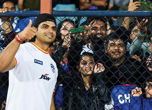 Chopra says learning to focus on court helps even when he’s meeting fans off the field. (instagram/@neeraj___Chopra) Chopra says learning to focus on court helps even when he’s meeting fans off the field. (instagram/@neeraj___Chopra)