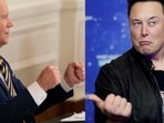 US President Joe Biden and Tesla CEO Elon Musk 
