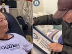 The image shows 88-year-old Yang Binglin who won the oldest male gaming streamer title. The image shows 88-year-old Yang Binglin who won the oldest male gaming streamer title.