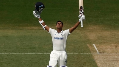 India's Yashasvi Jaiswal during the first day of the 2nd Test against England (REUTERS)