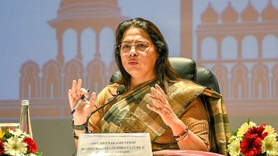 Meenakshi Lekhi asked a woman to leave the youth conclave as she was not chanting Bharat Mata ki Jai. (PIB)