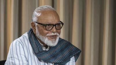 Mumbai, India - Nov. 24, 2023: Chhagan Bhujbal Member of the Maharashtra Assembly pose for the photos during interview in Mumbai, India, on Friday, November 24, 2023. (Photo by Satish Bate/ Hindustan Times) (Hindustan Times) Mumbai, India - Nov. 24, 2023: Chhagan Bhujbal Member of the Maharashtra Assembly pose for the photos during interview in Mumbai, India, on Friday, November 24, 2023. (Photo by Satish Bate/ Hindustan Times) (Hindustan Times)