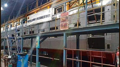 Officials said that the test run of the sleeper VB train is scheduled for April. (HT Photo) Officials said that the test run of the sleeper VB train is scheduled for April. (HT Photo)