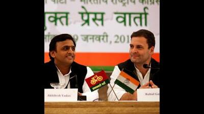 Samajwadi Party (SP) President and and Congress party’s Rahul Gandhi (REUTERS FILE) Samajwadi Party (SP) President and and Congress party’s Rahul Gandhi (REUTERS FILE)