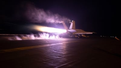 The US and British militaries bombed multiple targets in locations used by the Iranian-backed Houthis in Yemen. (AP/File) The US and British militaries bombed multiple targets in locations used by the Iranian-backed Houthis in Yemen. (AP/File)