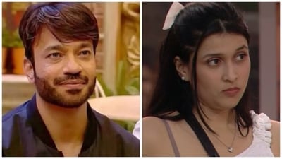 Bigg Boss 17: Vicky Jain and Mannara Chopra on the Salman Khan-hosted reality show. Bigg Boss 17: Vicky Jain and Mannara Chopra on the Salman Khan-hosted reality show.