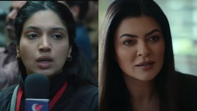 Bhumi Pednekar's Bhakshak and Sushmita Sen's Aarya 3 will release on February 9. Bhumi Pednekar's Bhakshak and Sushmita Sen's Aarya 3 will release on February 9.