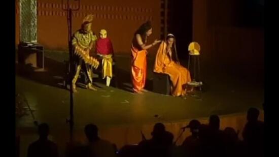 Defence lawyer Asim Sarode said that the staged act was part of the curriculum in which the play is to be written, performed and directed by students. (HT)