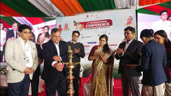 The two-day International Buyer Seller Meet and Exhibition has been inaugurated on Saturday (HT Photo)