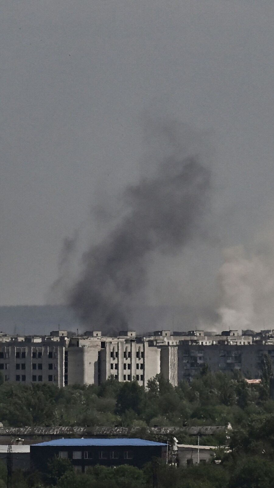 Severodonetsk, with a pre-war population of around 100,000 people, is one of several important urban hubs that lie on Russia's path to capturing the entire Lugansk region. (AFP)