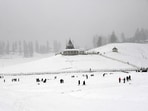 A picture of Gulmarg covered in snow. A picture of Gulmarg covered in snow.