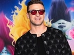 US singer-songwriter Justin Timberlake at the premiere of Trolls: Band Together on November 15, 2023.