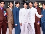 When BTS' V, Jin, Jungkook. Suga, J-Hope, RM, and Jimin showed how to have fun with boring tuxedos on Grammys red carpet. When BTS' V, Jin, Jungkook. Suga, J-Hope, RM, and Jimin showed how to have fun with boring tuxedos on Grammys red carpet.