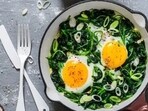 Ran out of options for evening snack? Here's an easy recipe of green garlic Shakshuka