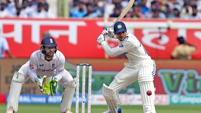 India’s Shubman Gill in action on Day 2 of the Vizag Test (ANI) India’s Shubman Gill in action on Day 2 of the Vizag Test (ANI)