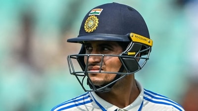 India's Shubman Gill looks on during the third day of the second Test cricket match between India and England at the Y.S. Rajasekhara Reddy Cricket Stadium in Visakhapatnam (AFP) India's Shubman Gill looks on during the third day of the second Test cricket match between India and England at the Y.S. Rajasekhara Reddy Cricket Stadium in Visakhapatnam (AFP)