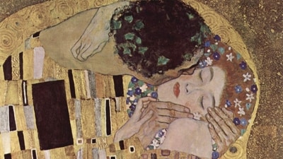 Gustav Klimt's famous painting, The Kiss, has been at the forefront of artistic debate over its intimate portrayal of a couple, even as more recent readings of the turn-of-the-20th century work, have questioned the seeming absence of consent (WikiCommons) Gustav Klimt's famous painting, The Kiss, has been at the forefront of artistic debate over its intimate portrayal of a couple, even as more recent readings of the turn-of-the-20th century work, have questioned the seeming absence of consent (WikiCommons)