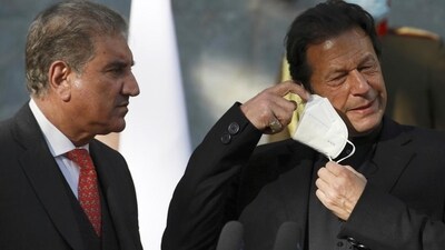 Pakistan’s former PM Imran Khan and former foreign minister Shah Mahmood Qureshi (AP/File) Pakistan’s former PM Imran Khan and former foreign minister Shah Mahmood Qureshi (AP/File)