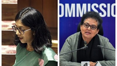 Swati Maliwal and Rekha Sharma, two women rights activists, fought it out on X. Swati Maliwal and Rekha Sharma, two women rights activists, fought it out on X.