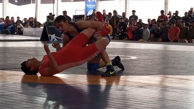 Vinesh Phogat clinched the 55kg gold medal. Vinesh Phogat clinched the 55kg gold medal.