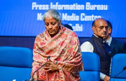 FM Nirmala Sitharaman during the Post Budget Press Conference at National Media Centre, in New Delhi. (Photo by Raj K Raj/ Hindustan Times) (Hindustan Times) FM Nirmala Sitharaman during the Post Budget Press Conference at National Media Centre, in New Delhi. (Photo by Raj K Raj/ Hindustan Times) (Hindustan Times)
