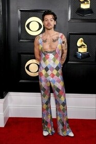 Harry Styles at the Grammy Awards, 2023. (Pinterest) Harry Styles at the Grammy Awards, 2023. (Pinterest)
