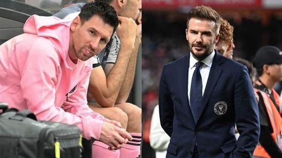 Lionel Messi and David Beckham were jeered by fans.