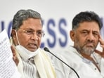 Karnataka CM Siddaramaiah and Deputy CM DK Shivakumar. (PTI) Karnataka CM Siddaramaiah and Deputy CM DK Shivakumar. (PTI)